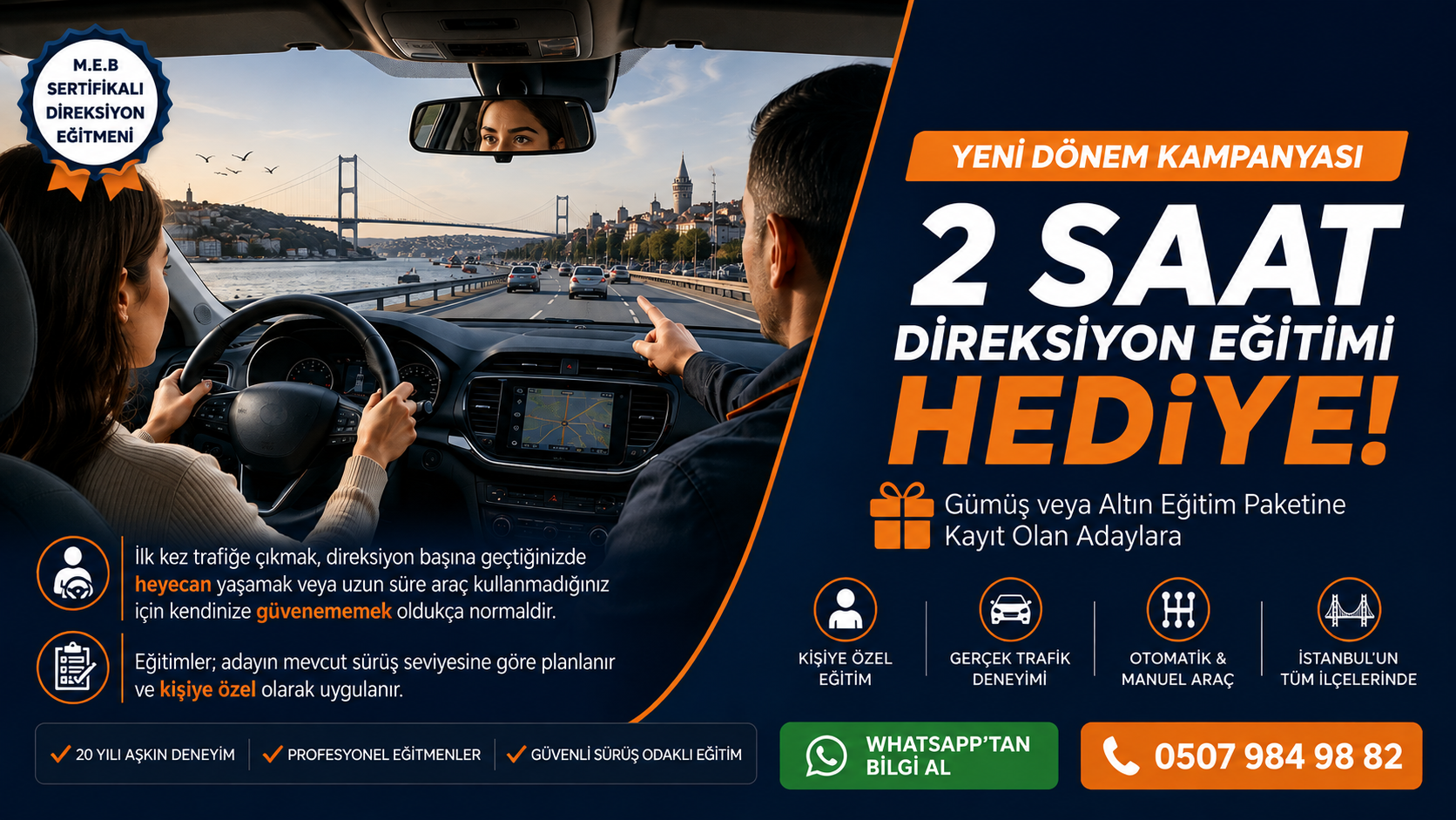 BayElvan Direksiyon 2 saat direksiyon eğitimi hediye kampanyası